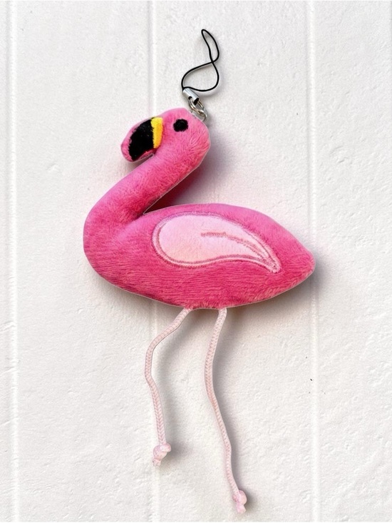 Accessories - Flamingo plushie bag charm